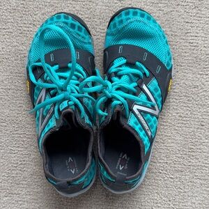 New Balance Kids Teal and Black Lace-Up Sneakers